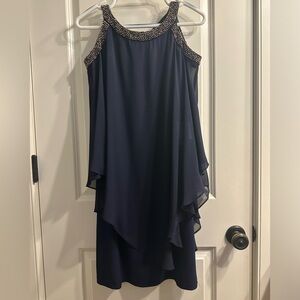 BNWT - Cocktail Dress. Navy Blue. Size 8